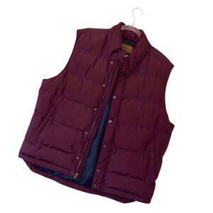Mens Maroon Puffer Vest St. John’s Bay Size L